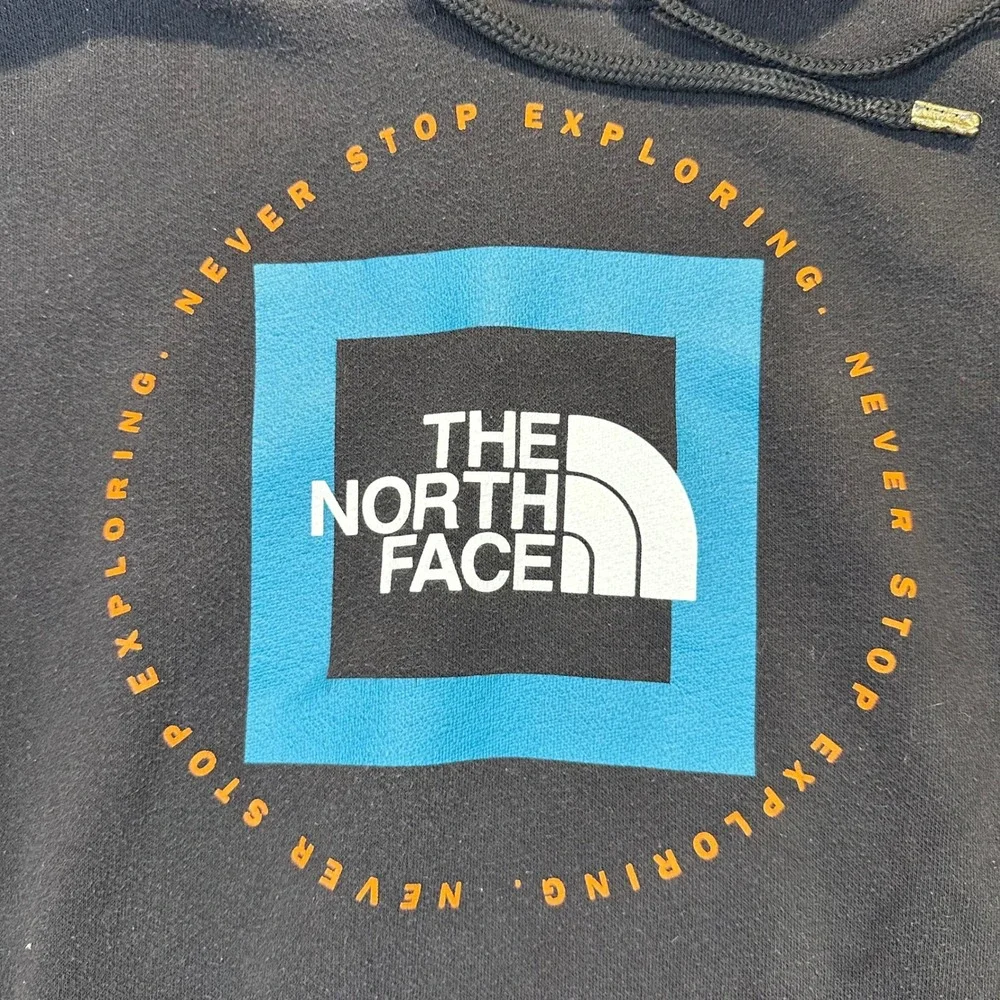 The North Face Hoodie Mens‎ Medium Black Gorpcore Streetwear Graphic Pullover